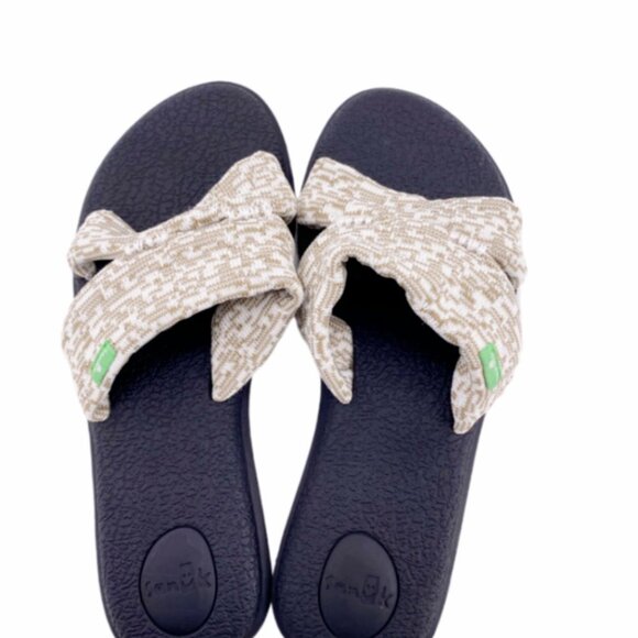 Sanuk 1099409 Womens Black Slide Sandals Size US 7 - Picture 2 of 7